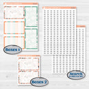 Playful March Florals | 7x9 Plum Daily Planner Kit Stickers | Millie | KIT-513-L