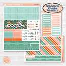 Playful March Florals | Hobonichi Cousin Monthly Planner Kit Stickers | Millie | KIT-513-S