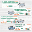 Playful March Florals | Weekly Sticker Kit for Vertical Planners like Erin Condren | Millie | KIT-513-A