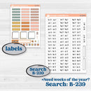 Early Spring Florals | Hobonichi Weeks Weekly Planner Kit Stickers | Grow | KIT-514-F