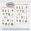 Houseplants & Plants Kit | Weekly Stickers for Vertical Planners like Erin Condren | Aloe There | KIT-515-A