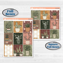 Houseplants & Plants Kit | Weekly Stickers for Vertical Planners like Erin Condren | Aloe There | KIT-515-A