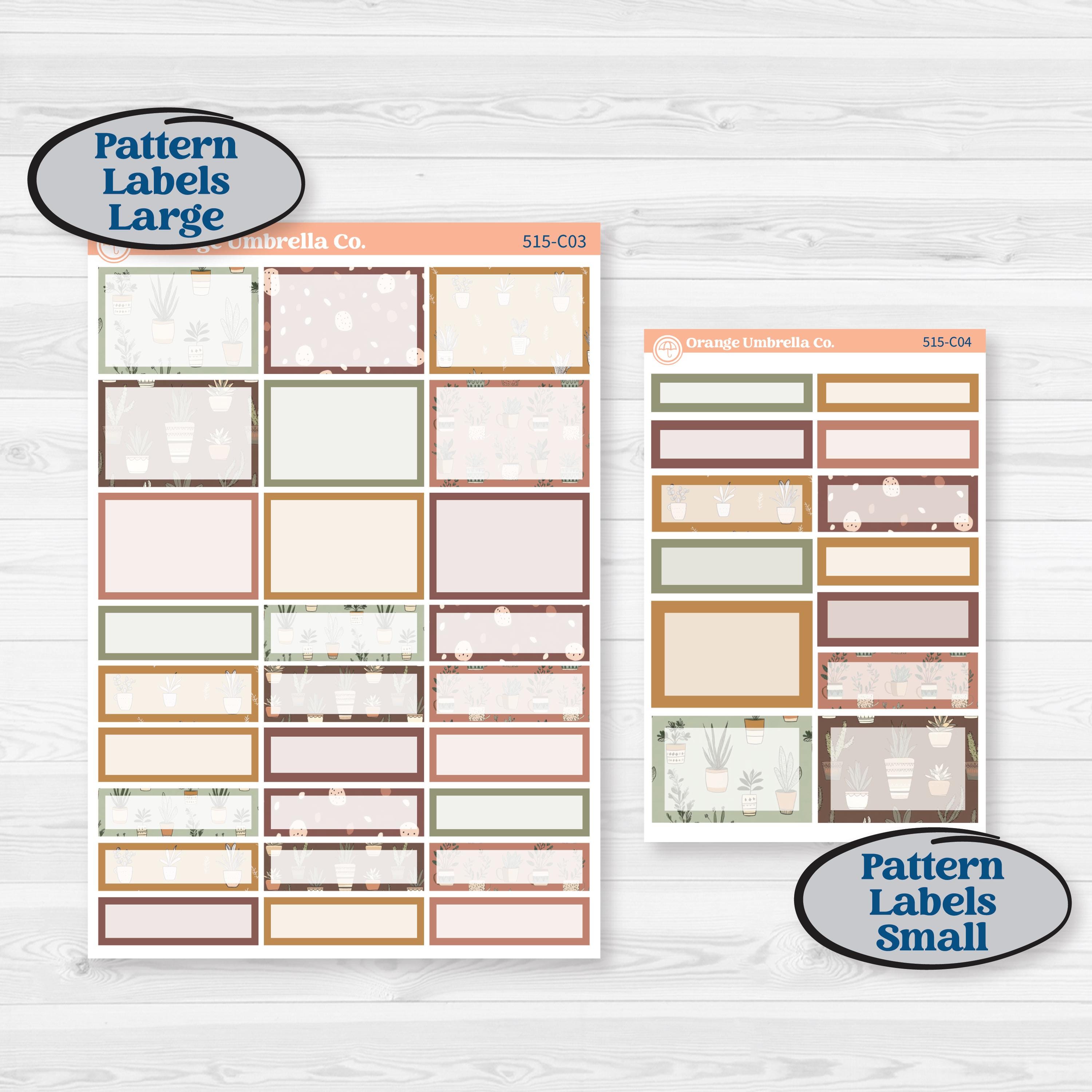 Houseplants & Plants Kit | Weekly Add-On Labels Planner Kit Stickers | Aloe There | KIT-515-C