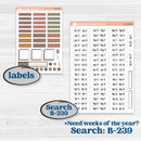 Houseplants & Plants Kit | Hobonichi Weeks Weekly Planner Kit Stickers | Aloe There | KIT-515-F