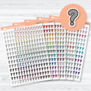 Question Mark Bible Study Icons | Clear Matte Planner Stickers | F-008-CM