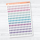 Question Mark Bible Study Icons | Clear Matte Planner Stickers | F-008-CM