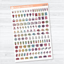 Self Care & Celebration Icon Sampler | Planner Stickers | I-525