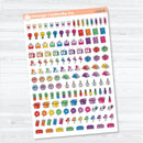 Self Care & Celebration Icon Sampler | Planner Stickers | I-525