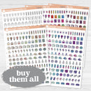 Self Care & Celebration Icon Sampler | Planner Stickers | I-525