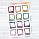 Doodled Polaroid Journaling Labels | Planner Stickers | L-539