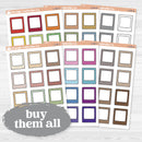 Doodled Polaroid Journaling Labels | Planner Stickers | L-539