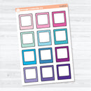 Doodled Polaroid Large Journaling Labels | Planner Stickers | C-475