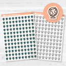 Globe Travel Icon Labels | Clear Matte Planner Stickers | I-025-CM