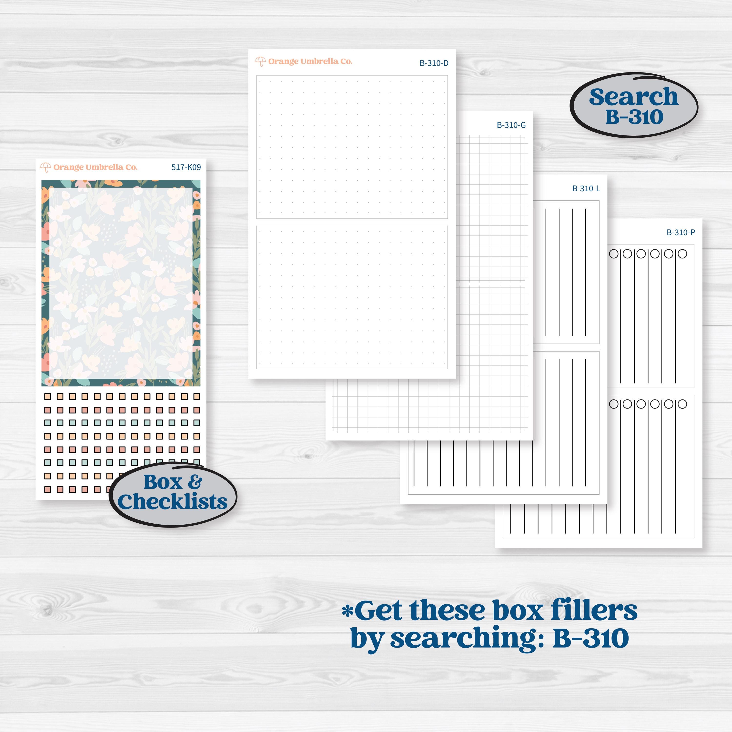 Easter Spring Kit | 7x9 Erin Condren Daily Duo Planner Stickers | Easter Basket | KIT-517-K