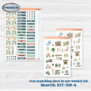 Spring Floral Kit | Journaling or Scrapbooking Kit | Creative Junk Journal Planner Stickers | Garden Oasis | KIT-518-D
