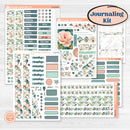 Spring Floral Kit | Journaling or Scrapbooking Kit | Creative Junk Journal Planner Stickers | Garden Oasis | KIT-518-D