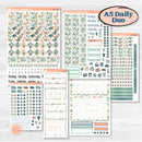 Spring Floral Kit | A5 Daily Duo Planner Kit Stickers | Garden Oasis | KIT-518-J