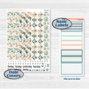 Spring Floral Kit | 7x9 Erin Condren Daily Duo Planner Stickers | Garden Oasis | KIT-518-K