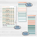 Spring Floral Kit | 7x9 Plum Daily Planner Kit Stickers | Garden Oasis | KIT-518-L