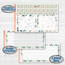 Spring Floral Kit | 8.5x11 Plum Monthly & Dashboard Planner Kit Stickers | Garden Oasis | KIT-518-R