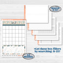 Spring Floral Kit | A5 or 7x9 Create Your Own Monthly Dashboard Universal | Monthly & Reading Log Stickers | Garden Oasis | KIT-518-U