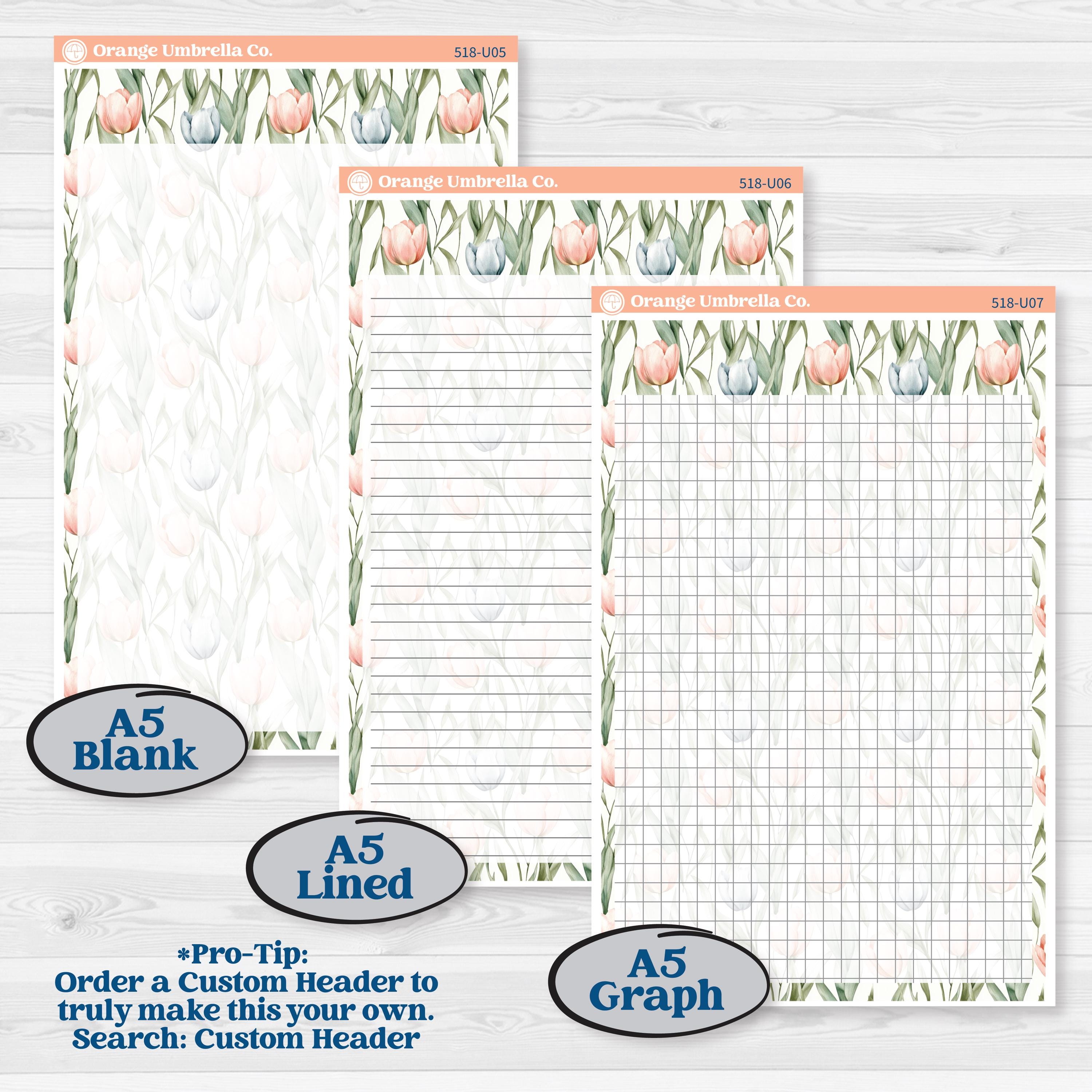Spring Floral Kit | A5 or 7x9 Create Your Own Monthly Dashboard Universal | Monthly & Reading Log Stickers | Garden Oasis | KIT-518-U
