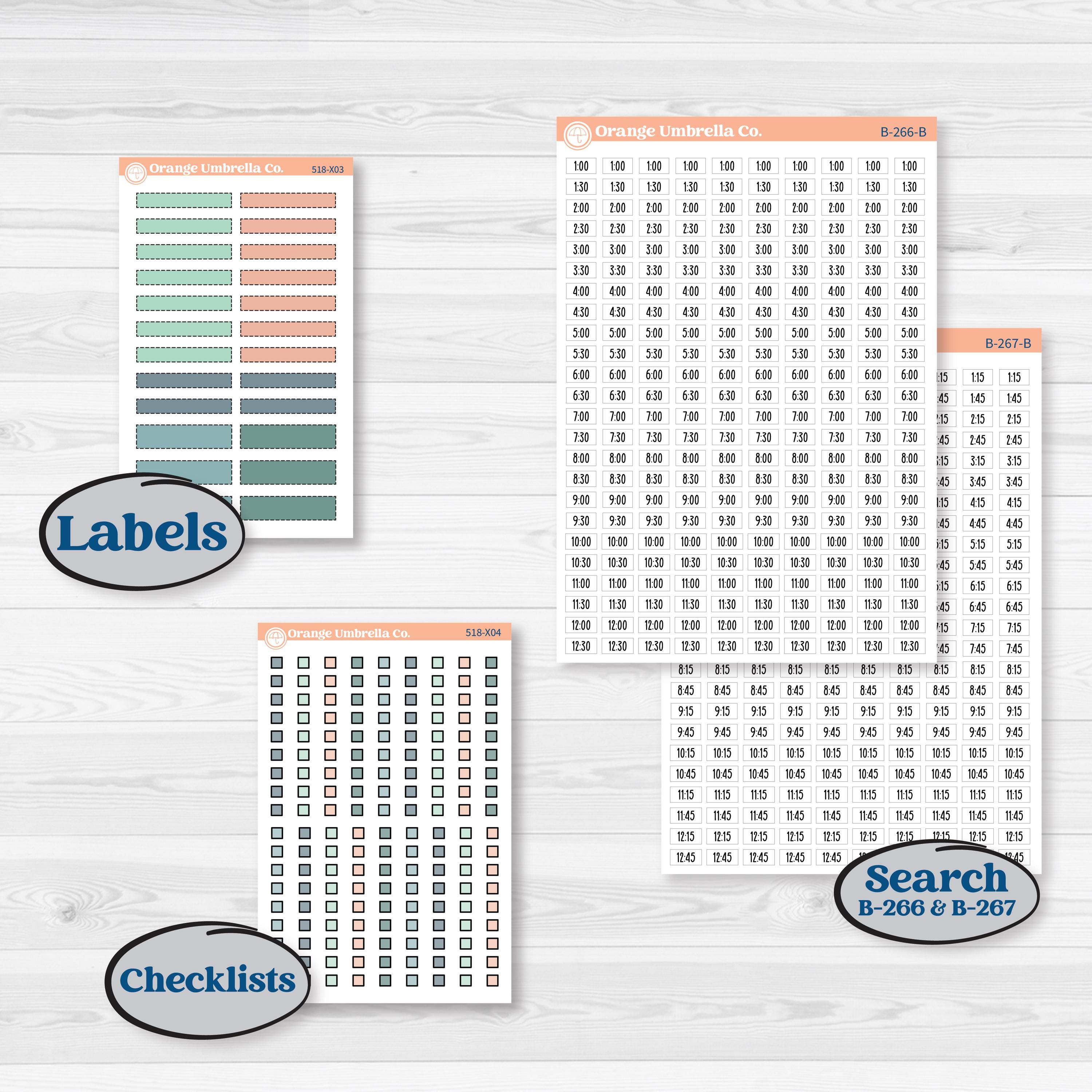 Spring Floral Kit | Laurel Denise Jo Large Planner Kit Stickers | Garden Oasis | KIT-518-X