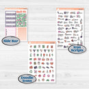 Bright Florals | Weekly Add-On Planner Kit Stickers | Bitty Blooms | KIT-519-B