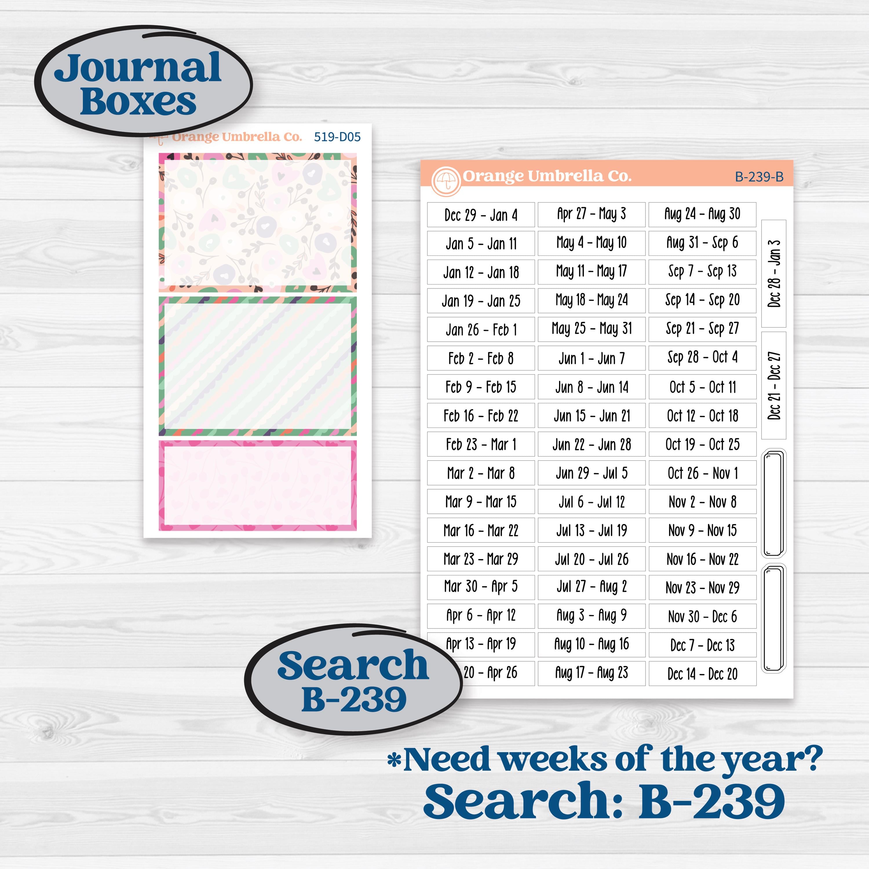 Bright Florals | Journaling or Scrapbooking Kit | Creative Junk Journal Planner Stickers | Bitty Blooms | KIT-519-D