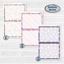 Bright Florals | 7x9 Erin Condren Daily Duo Planner Kit Stickers | Bitty Blooms | KIT-519-K