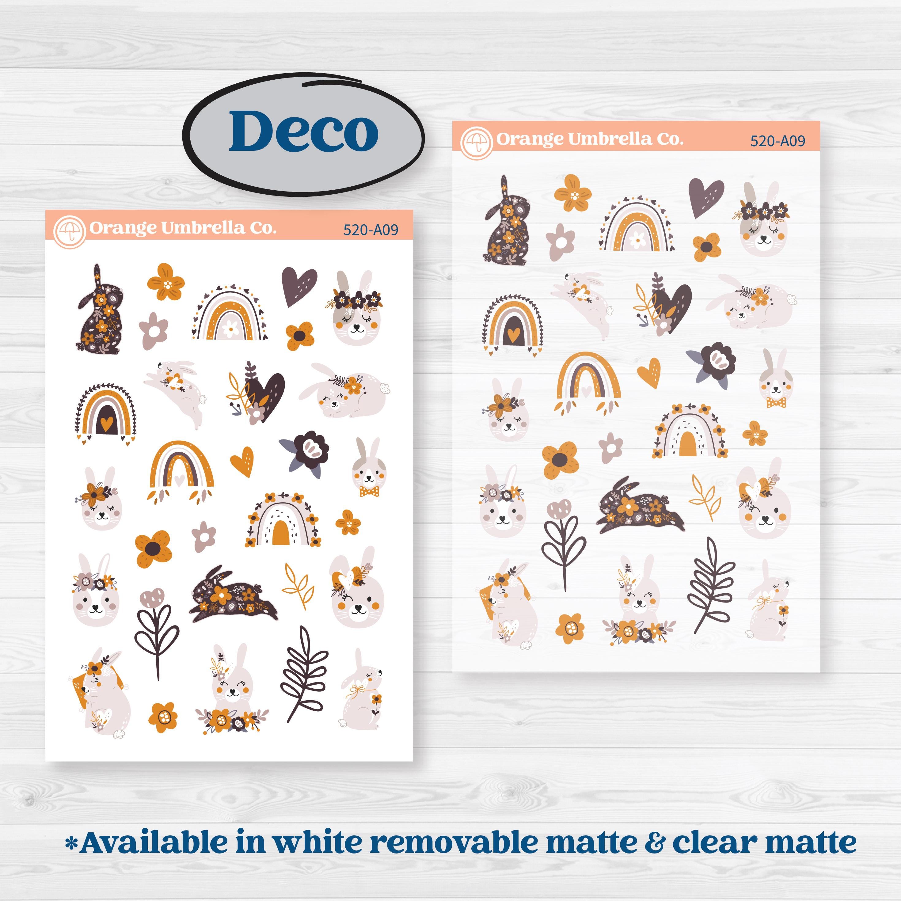 Playful Easter Bunnies | Weekly Sticker Kit for Vertical Planners like Erin Condren | Bunny Hop | KIT-520-A
