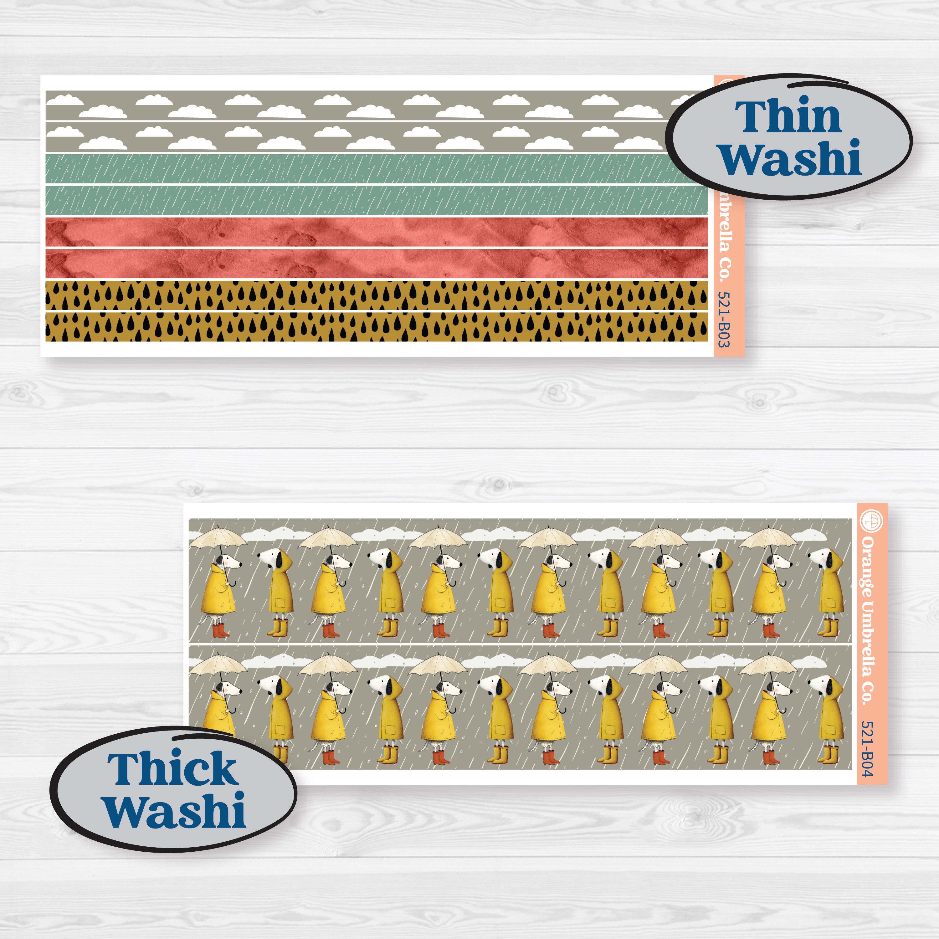 Rainy Day | Weekly Add-On Planner Kit Stickers | Stellas Umbrella | KIT-521-B