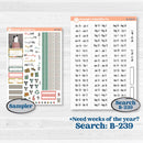 Rainy Day | Hobonichi Cousin Weekly & Daily Planner Kit Stickers | Stellas Umbrella | KIT-521-E