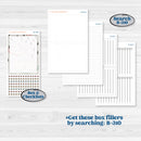 Rainy Day | 7x9 Erin Condren Daily Duo Planner Kit Stickers | Stellas Umbrella | KIT-521-K