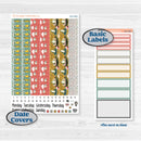Rainy Day | 7x9 Erin Condren Daily Duo Planner Kit Stickers | Stellas Umbrella | KIT-521-K
