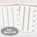 Anniversary Stitched Labels | Planner Stickers | L-538