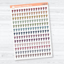 Question Mark Bible Study Icons | Clear Matte Planner Stickers | F-008-CM