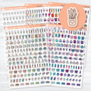 Self Care & Celebration Icon Sampler | Clear Matte Planner Stickers | I-525-CM