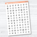April Easter & Earth Day Icon Stickers | Planner Stickers | I-302