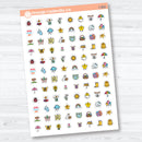 April Easter & Earth Day Icon Stickers | Planner Stickers | I-302