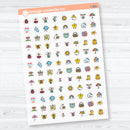 April Easter & Earth Day Icon Stickers | Clear Matte Planner Stickers | I-302-CM