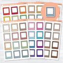 Doodled Polaroid Journaling Labels | Planner Stickers | L-539