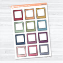 Doodled Polaroid Large Journaling Labels | Planner Stickers | C-475