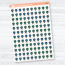 Globe Travel Icon Labels | Clear Matte Planner Stickers | I-025-CM