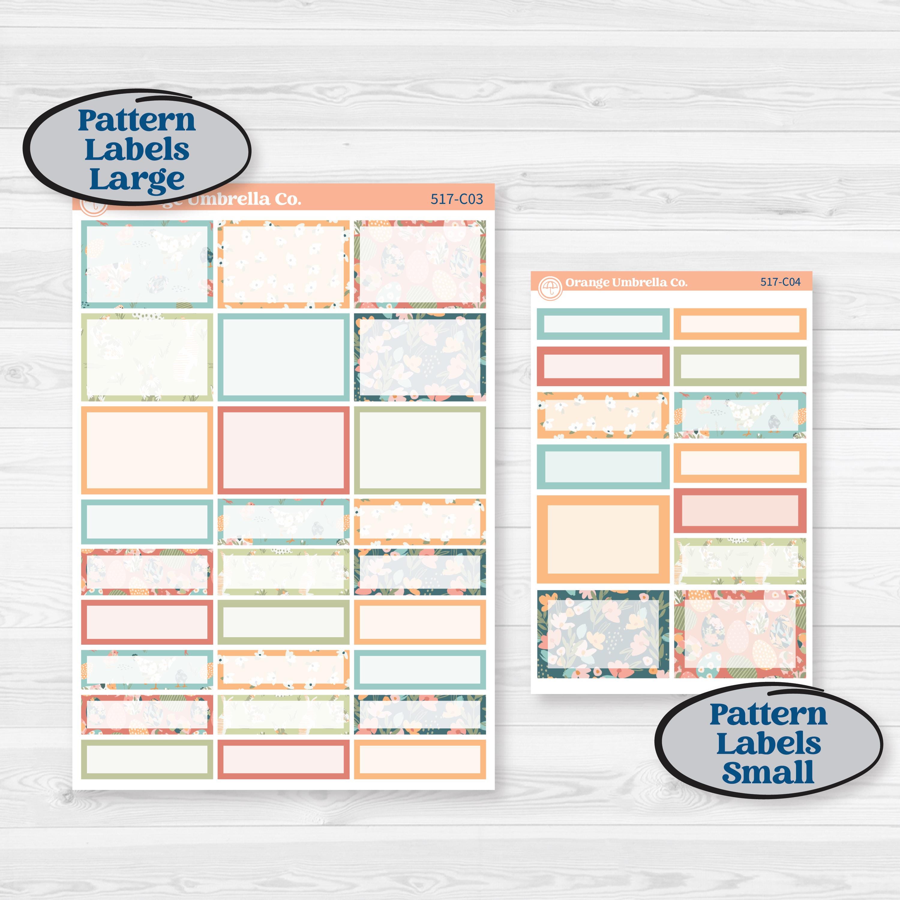 Easter Spring Kit | Weekly Add-On Labels Planner Stickers | Easter Basket | KIT-517-C
