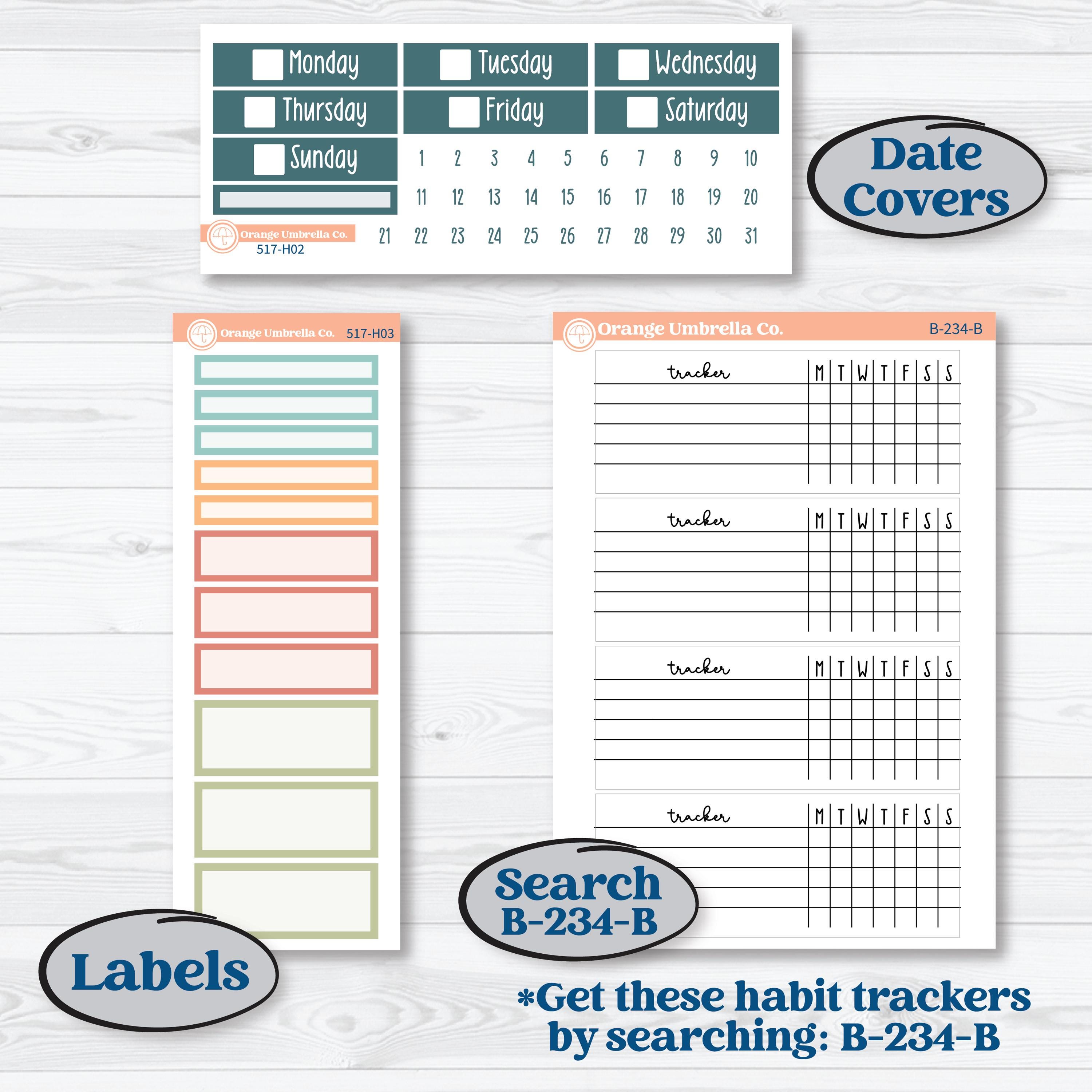 Easter Spring Kit | Plum Vertical Priorities 7x9 Planner Stickers | Easter Basket | KIT-517-H