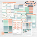 Spring Floral Kit | Weekly Add-On Labels Planner Kit Stickers | Garden Oasis | KIT-518-C