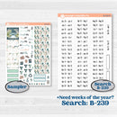 Spring Floral Kit | Hobonichi Cousin Weekly & Daily Planner Kit Stickers | Garden Oasis | KIT-518-E