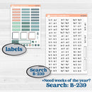 Spring Floral Kit | Hobonichi Weeks Weekly Planner Kit Stickers | Garden Oasis | KIT-518-F