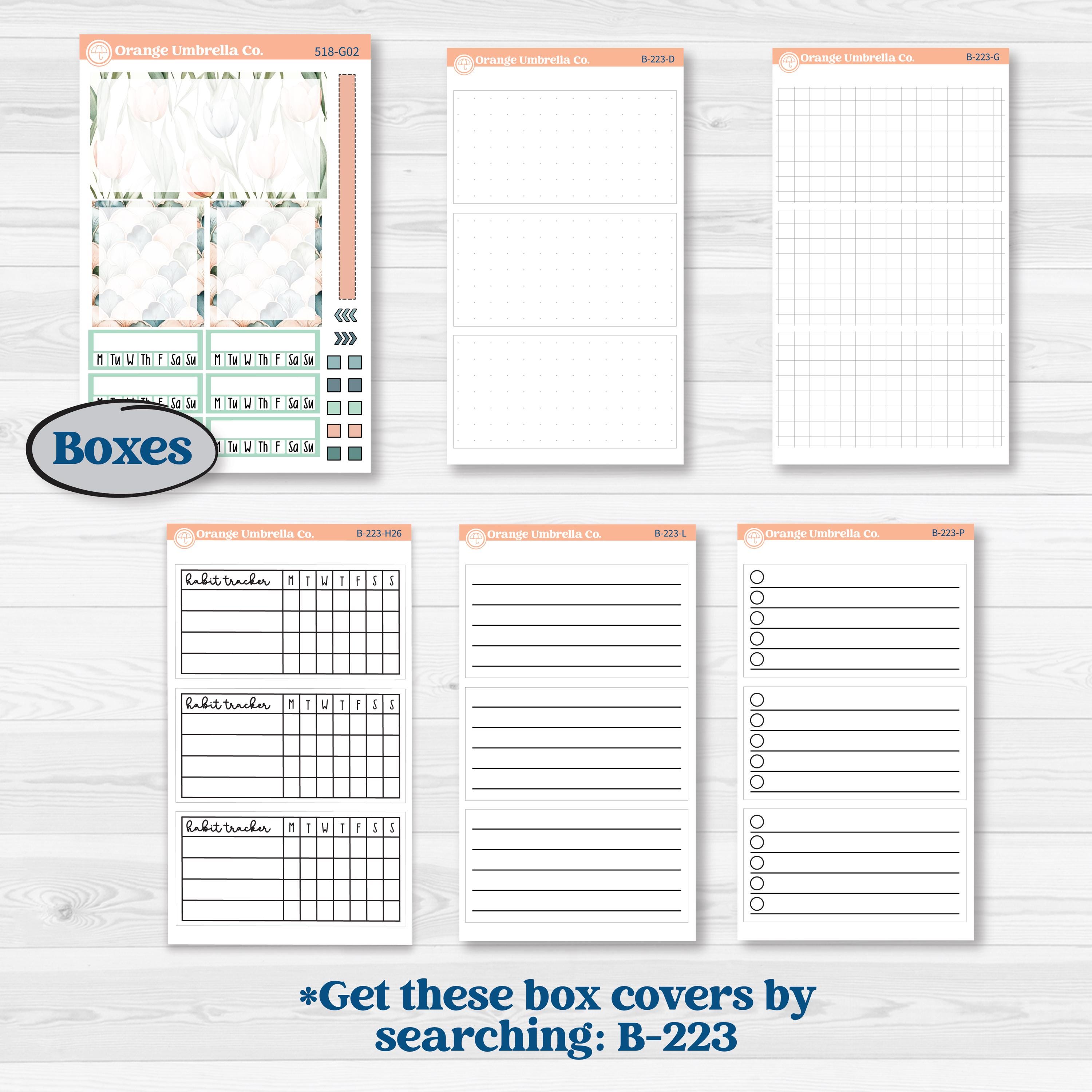 Spring Floral Kit | Erin Condren Weekly Dashboard Planner Kit Stickers | Garden Oasis | KIT-518-G
